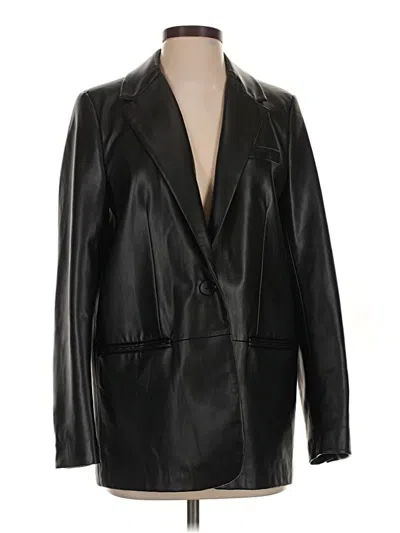 Pre-owned Zara Blazer Jacket In Black