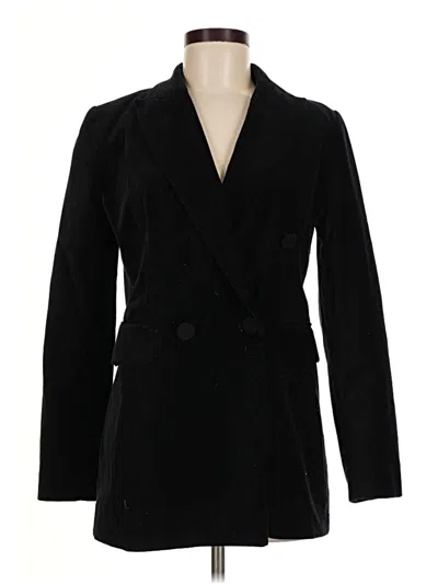 Pre-owned Zara Blazer Jacket In Black