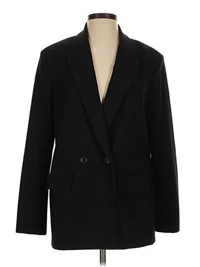 Pre-owned Zara Blazer Jacket In Black