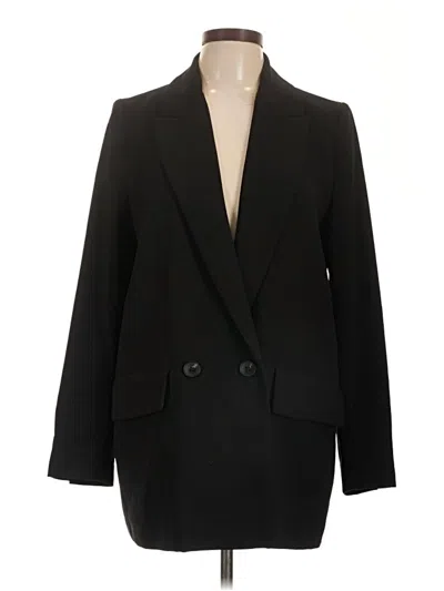 Pre-owned Zara Blazer Jacket In Black
