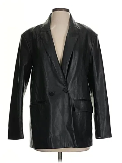 Pre-owned Zara Blazer Jacket In Black