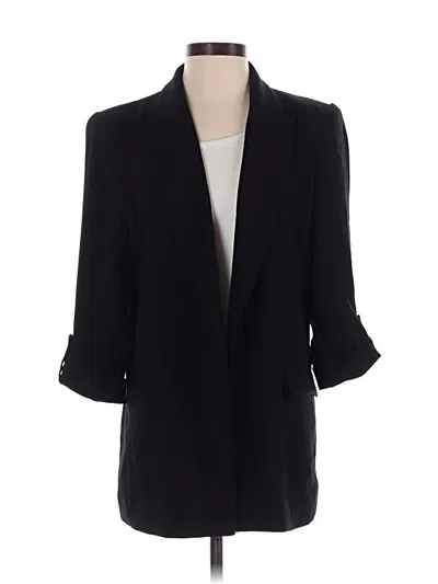 Pre-owned Zara Blazer Jacket In Black