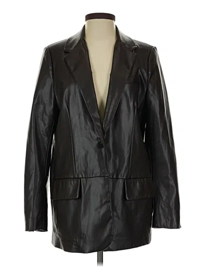 Pre-owned Zara Blazer Jacket In Black