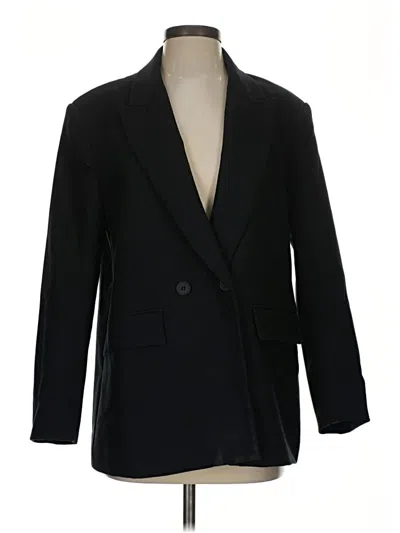 Pre-owned Zara Blazer Jacket In Black