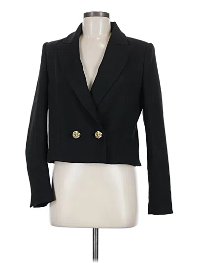 Pre-owned Zara Blazer Jacket In Black