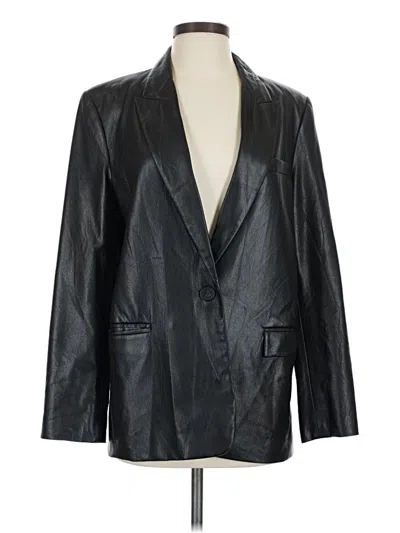 Pre-owned Zara Blazer Jacket In Black