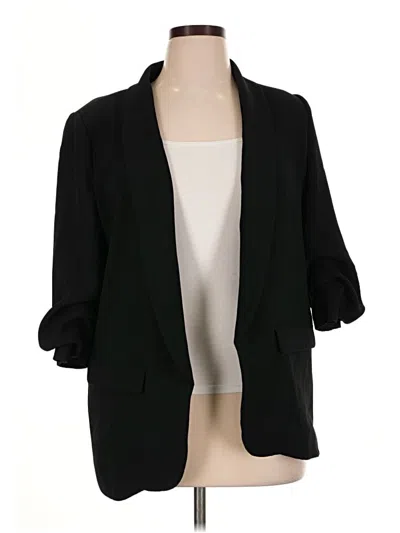 Pre-owned Zara Blazer Jacket In Black