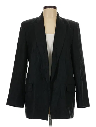 Pre-owned Zara Blazer Jacket In Black