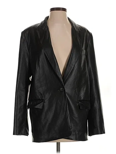 Pre-owned Zara Blazer Jacket In Black