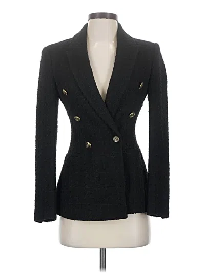 Pre-owned Zara Blazer Jacket In Black