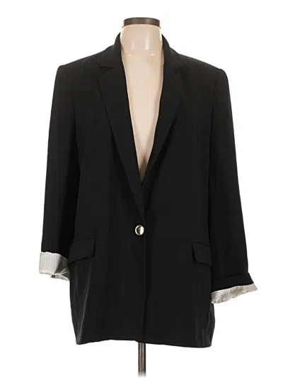 Pre-owned Zara Blazer Jacket In Black
