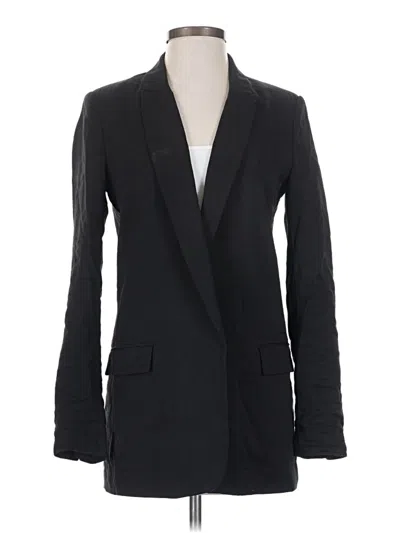 Pre-owned Zara Blazer Jacket In Black