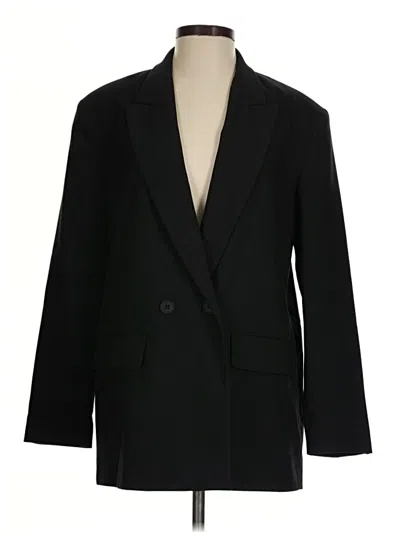 Pre-owned Zara Blazer Jacket In Black