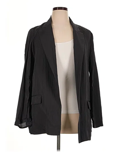 Pre-owned Zara Blazer Jacket In Black