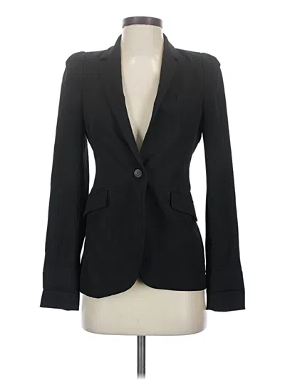 Pre-owned Zara Blazer Jacket In Black