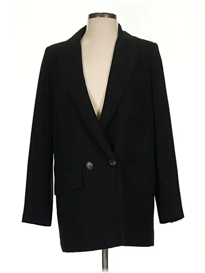 Pre-owned Zara Blazer Jacket In Black