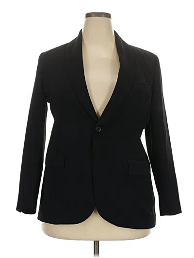 Pre-owned Zara Blazer Jacket In Black