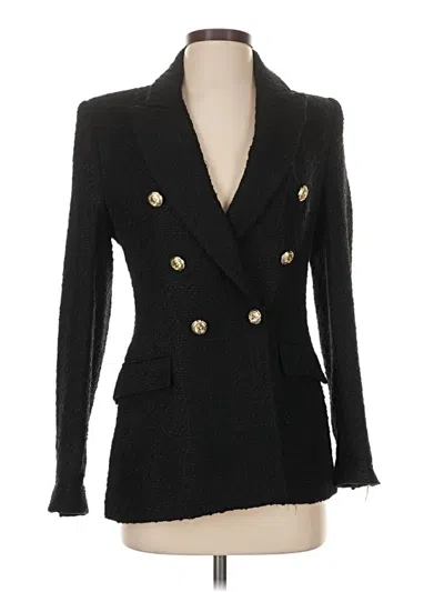 Pre-owned Zara Blazer Jacket In Black