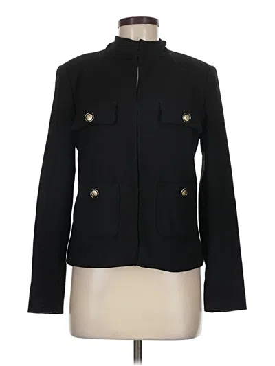 Pre-owned Zara Blazer Jacket In Black