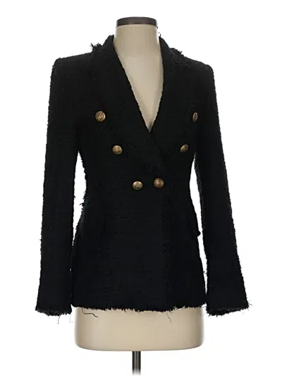 Pre-owned Zara Blazer Jacket In Black