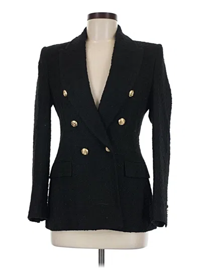 Pre-owned Zara Blazer Jacket In Black