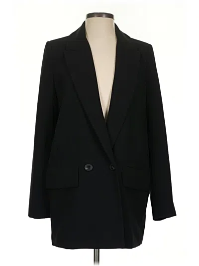 Pre-owned Zara Blazer Jacket In Black