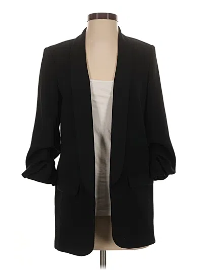 Pre-owned Zara Blazer Jacket In Black