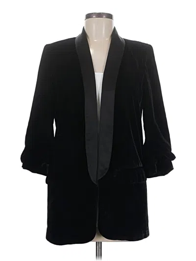 Pre-owned Zara Blazer Jacket In Black