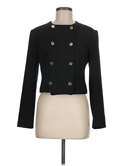 Pre-owned Zara Blazer Jacket In Black