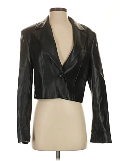Pre-owned Zara Blazer Jacket In Black