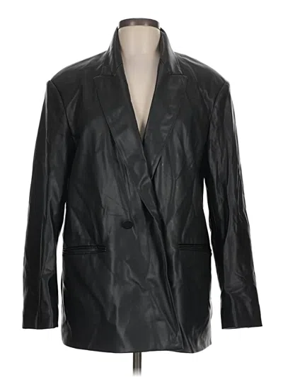 Pre-owned Zara Blazer Jacket In Black