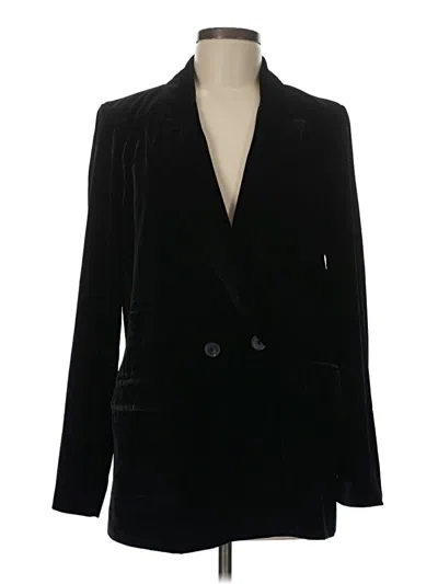 Pre-owned Zara Blazer Jacket In Black