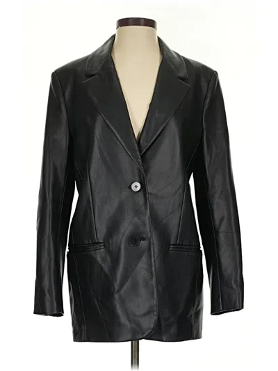Pre-owned Zara Blazer Jacket In Black