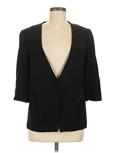 Pre-owned Zara Blazer Jacket In Black