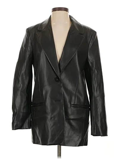 Pre-owned Zara Blazer Jacket In Black