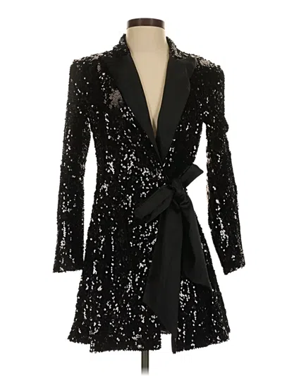 Pre-owned Zara Blazer Jacket In Black