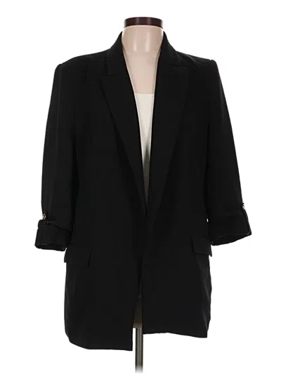 Pre-owned Zara Blazer Jacket In Black
