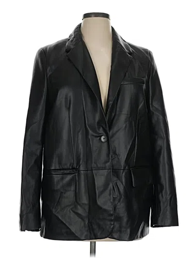 Pre-owned Zara Blazer Jacket In Black