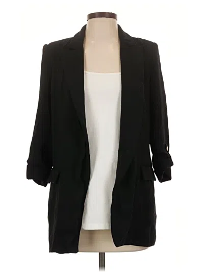 Pre-owned Zara Blazer Jacket In Black