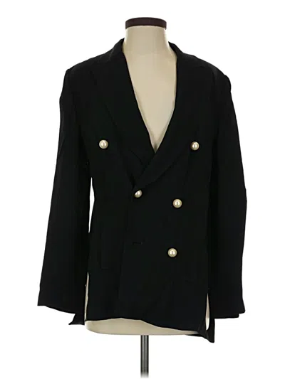 Pre-owned Zara Blazer Jacket In Black