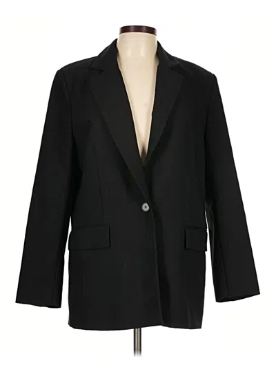 Pre-owned Zara Blazer Jacket In Black