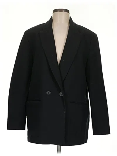 Pre-owned Zara Blazer Jacket In Black
