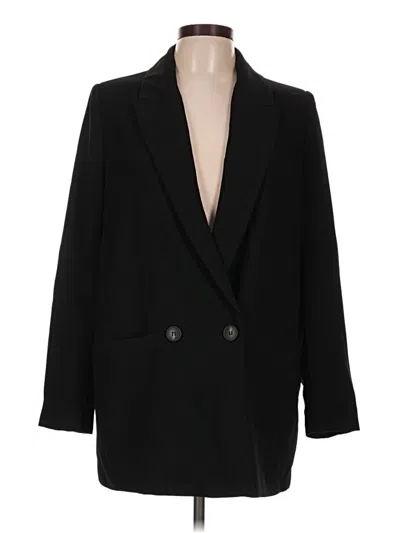 Pre-owned Zara Blazer Jacket In Black