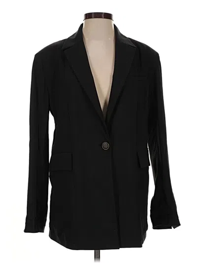 Pre-owned Zara Blazer Jacket In Black
