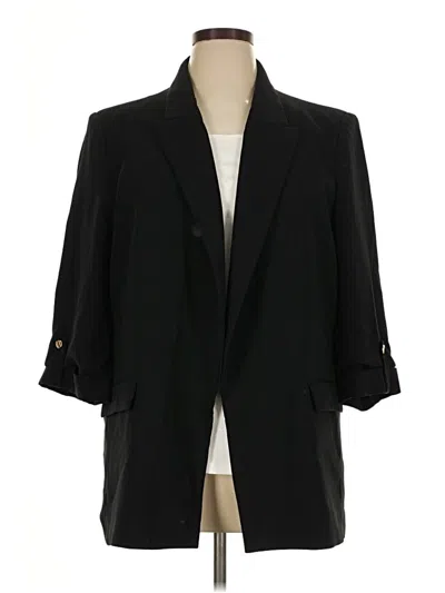 Pre-owned Zara Blazer Jacket In Black