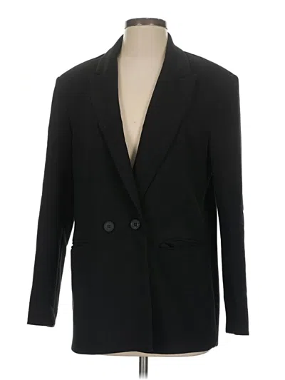 Pre-owned Zara Blazer Jacket In Black