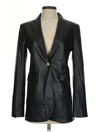 Pre-owned Zara Blazer Jacket In Black