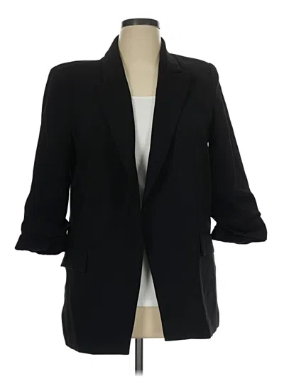 Pre-owned Zara Blazer Jacket In Black
