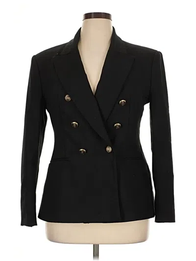 Pre-owned Zara Blazer Jacket In Black