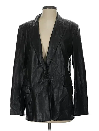 Pre-owned Zara Blazer Jacket In Black